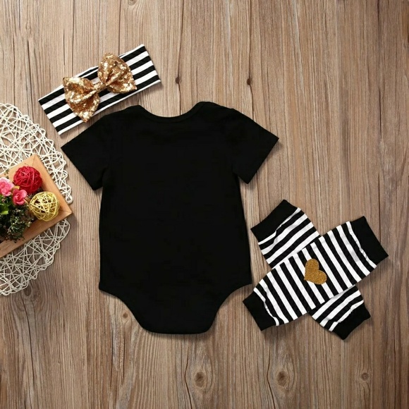 Sold Mini Momma Bodysuit, Leg Warmers Headband - Picture 2 of 5